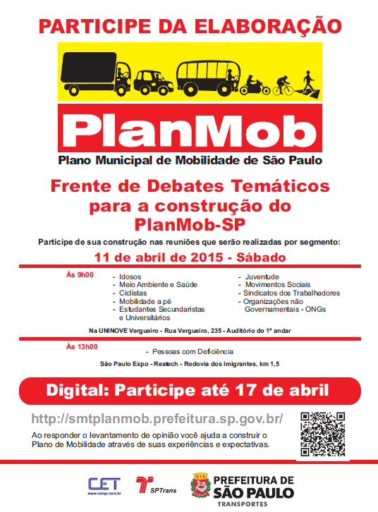 Frente de debates para o PlanMob 11-04-15