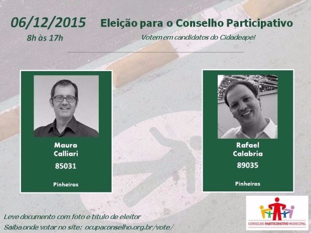 Candidatos Conselho 2015