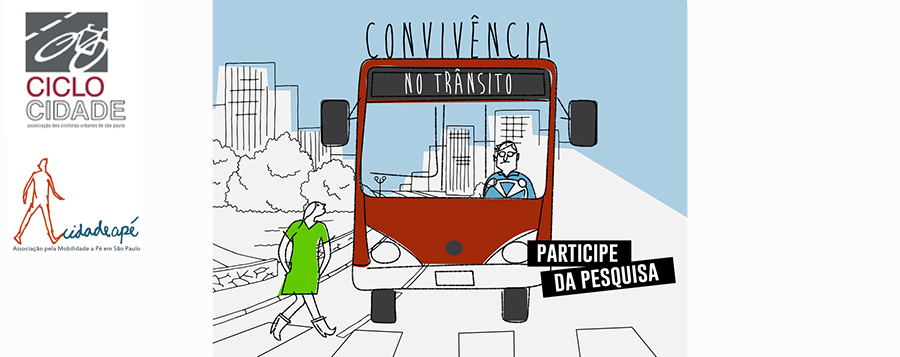 Convivência no Trânsito: ônibus + pedestres + ciclistas – Cidadeapé