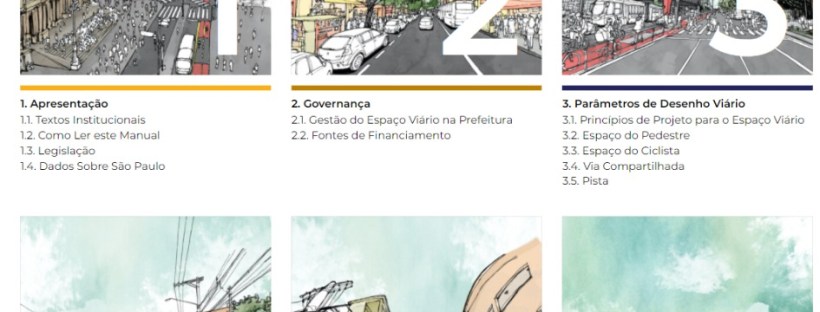Índice do Manual de Desenho Urbano e Obras Viárias da Cidade de São Paulo
