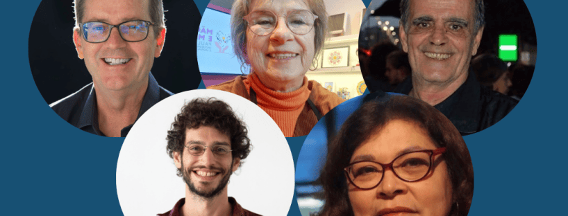 Montagem com as fotos das cinco candidaturas da Cidadeapé eleitas para o CMTT